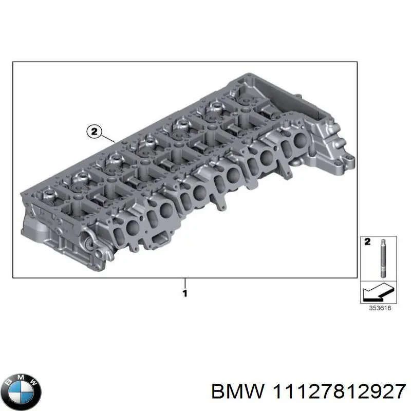 Головка блока циліндрів (ГБЦ) 11127812927 BMW