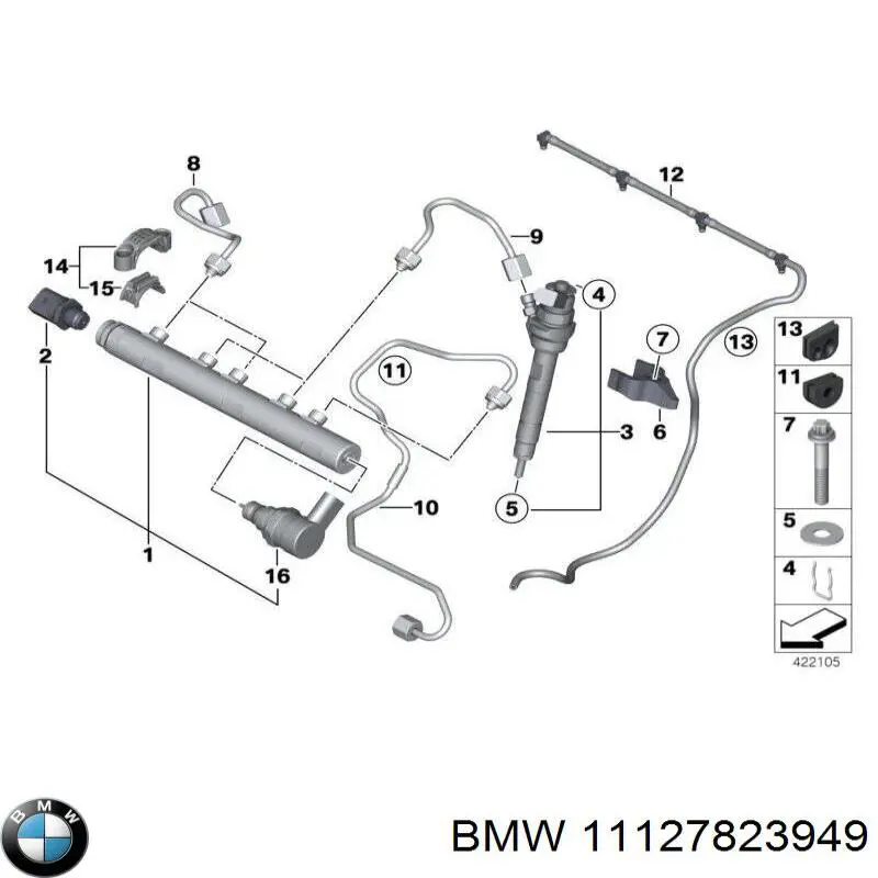 Купити 11127823949 BMW Прокладка кришки горловини, маслозаливної