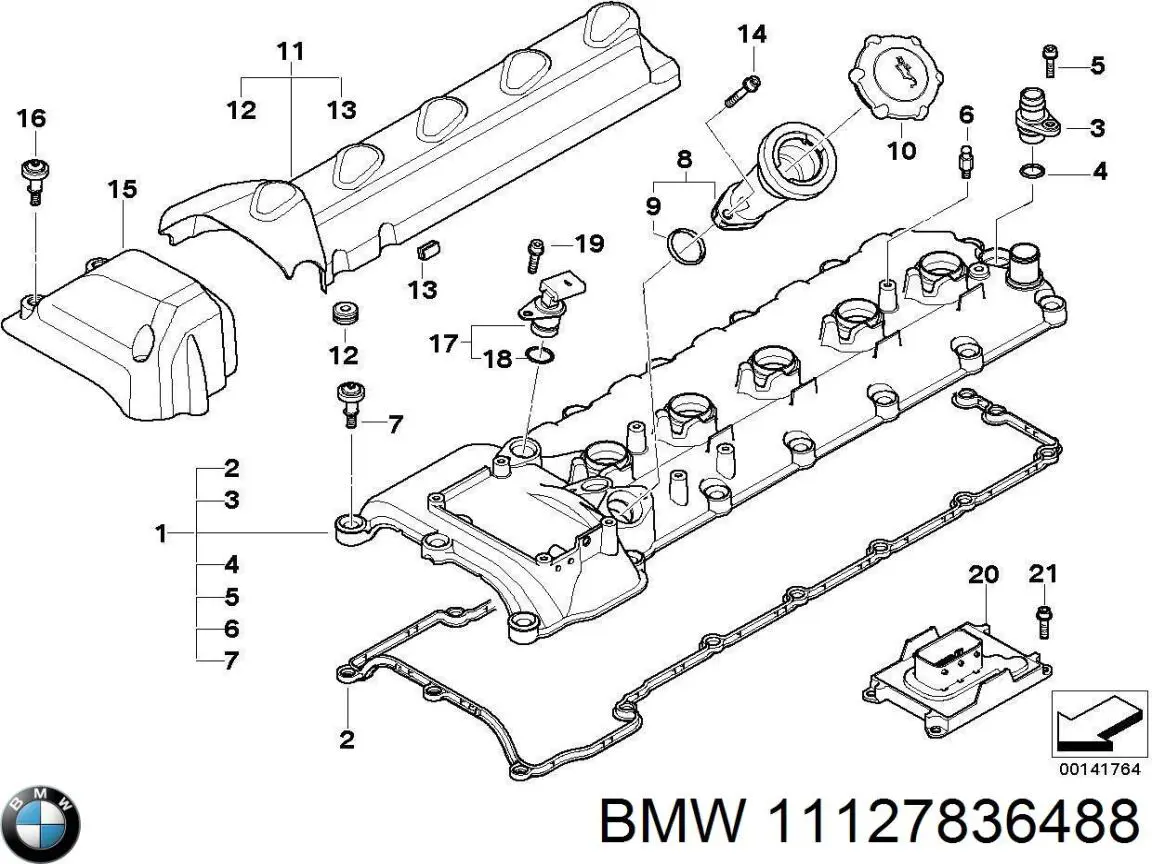  BMW 11127836488 ціна, від 16.52 USD
