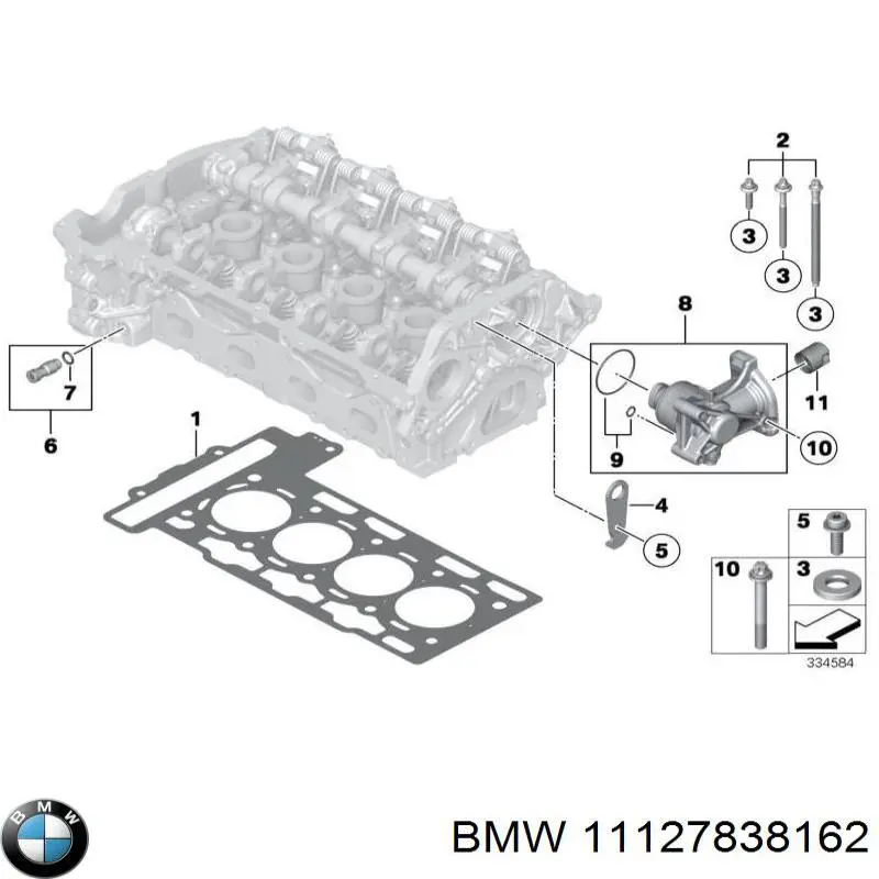  BMW 11127838162 ціна, від 8.01 USD