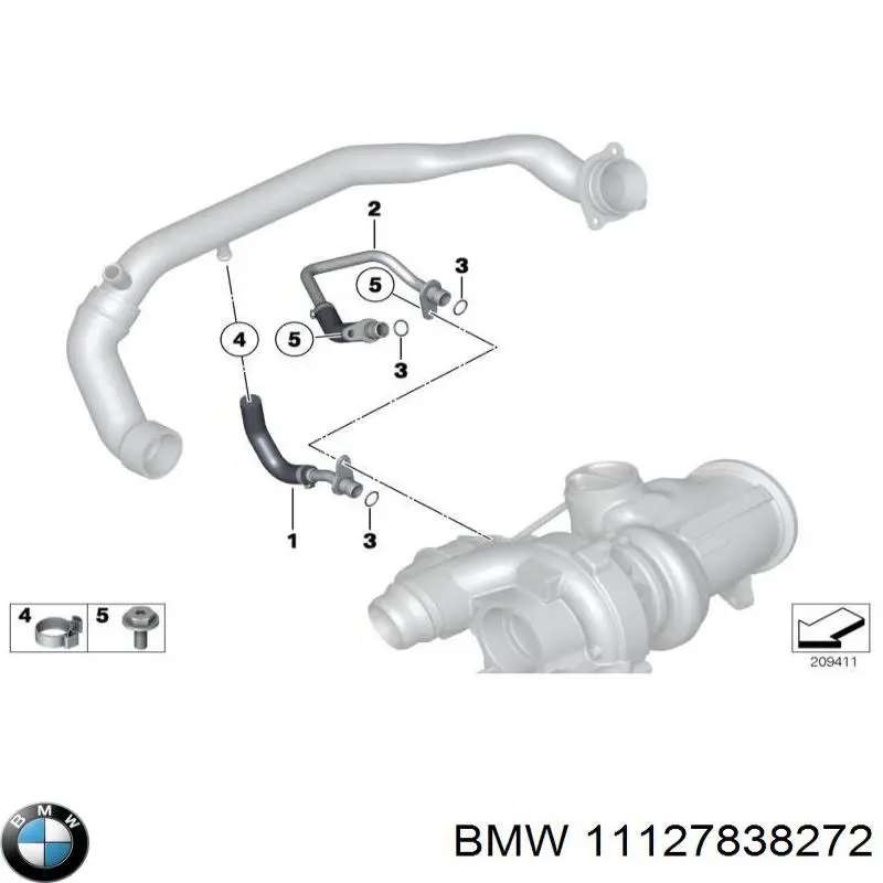 Прокладка клапанної кришки, ліва на BMW 3 (E93)