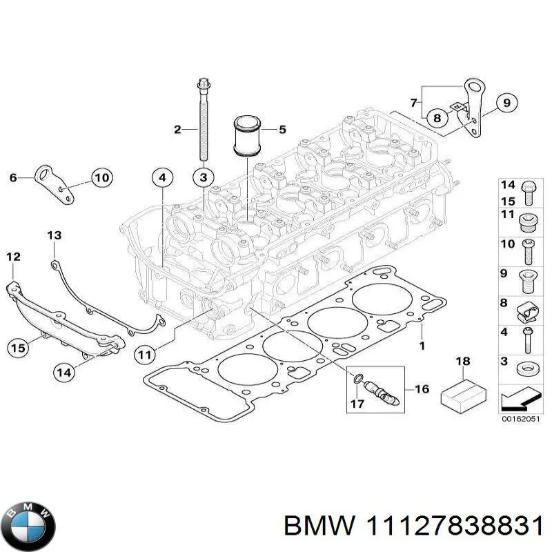 Болт головки блока циліндрів, ГБЦ BMW 5 універсал (E61) (2003 - 2009) ціна, від 25.26 USD