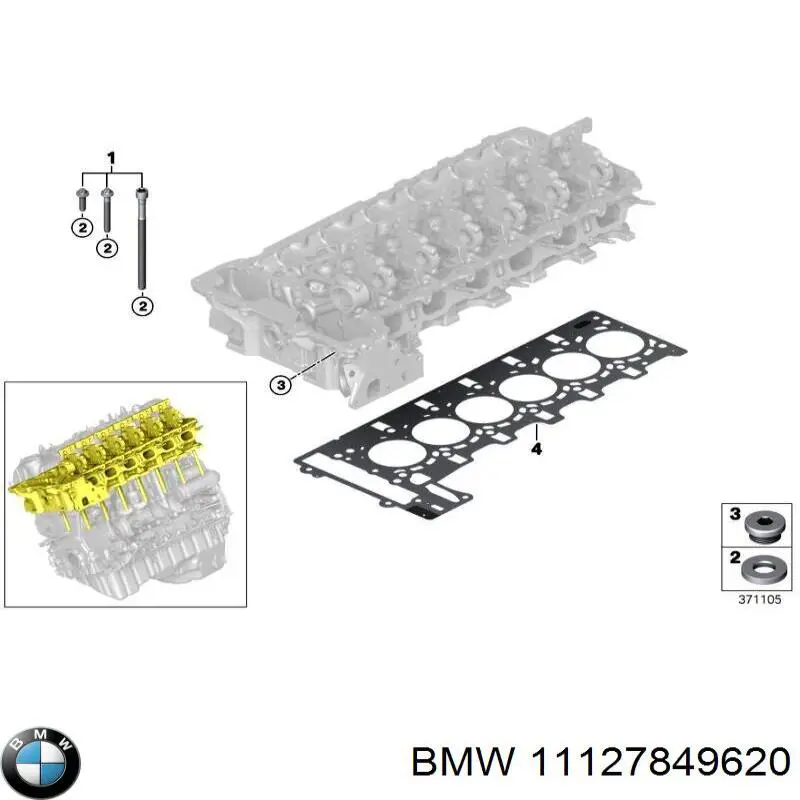 Купити 11127849620 BMW Прокладка ГБЦ