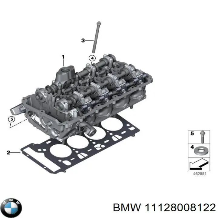 11128008122 BMW Прокладка під головку