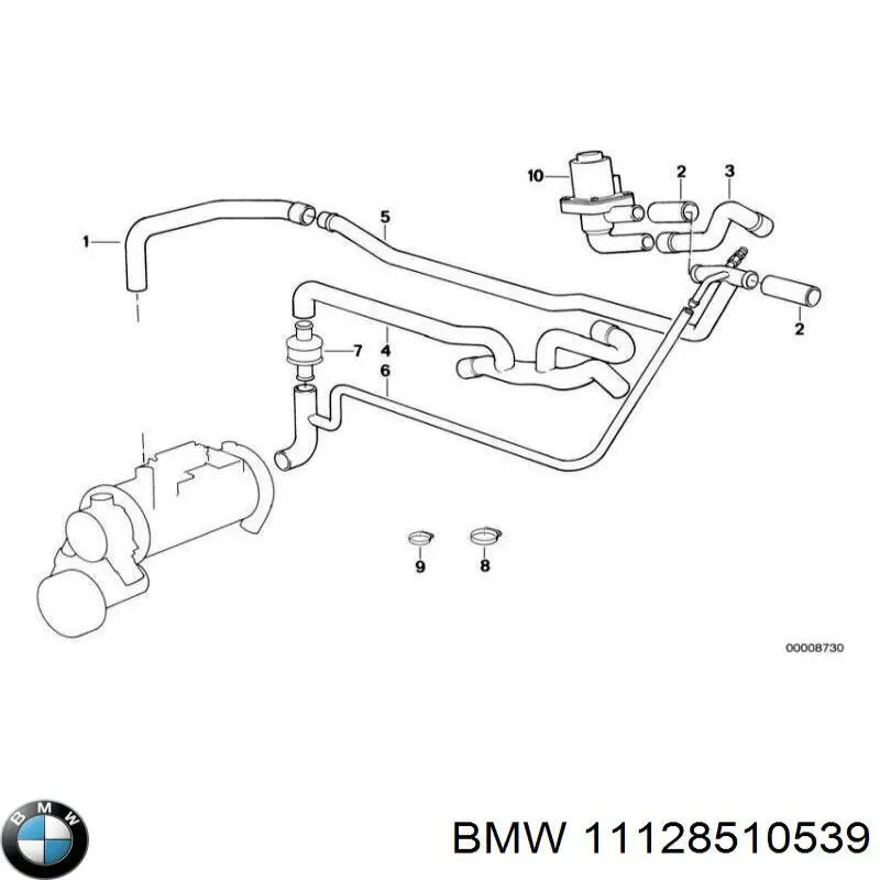 Купити 11128510539 BMW Прокладка кришки горловини, маслозаливної