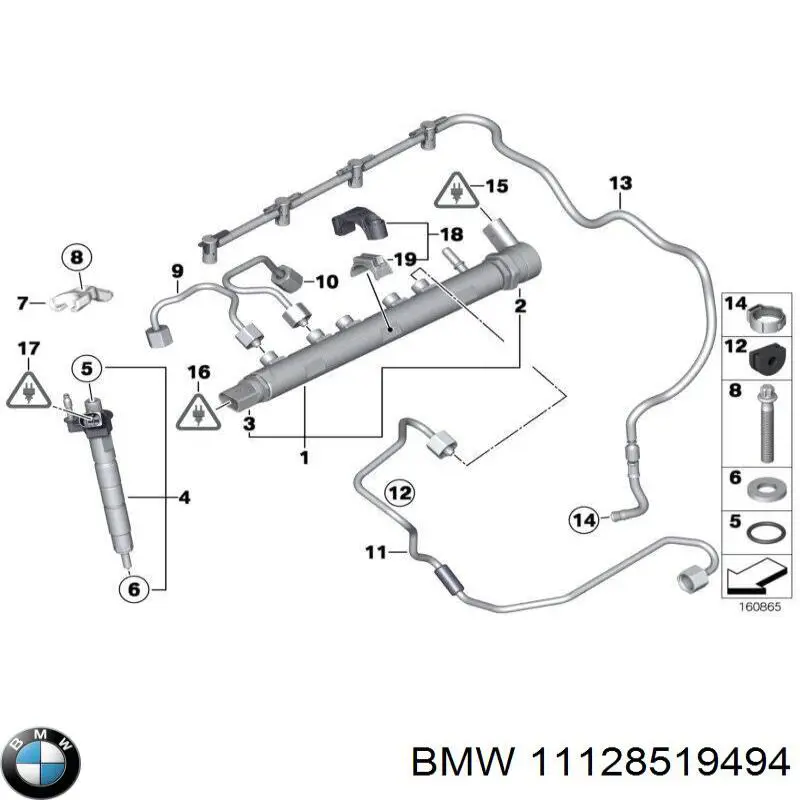  BMW 11128519494 ціна, від 3.80 USD