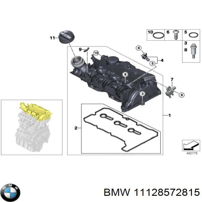Ущільнююче кільце форсунок інжектора BMW 11128572815 ціна, від 16.85 USD
