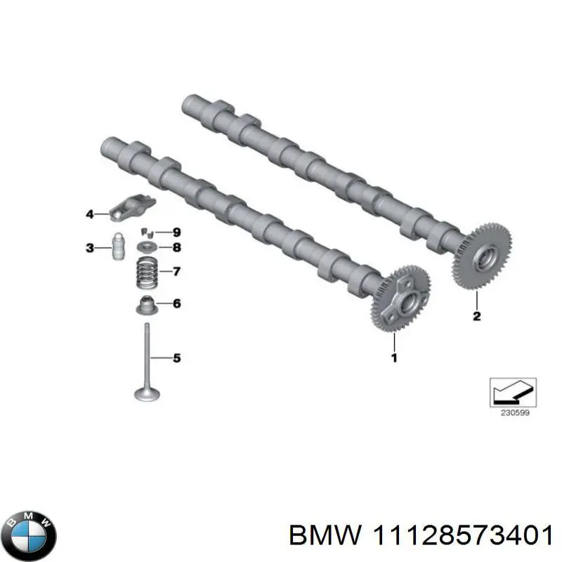 Головка блока циліндрів (ГБЦ) 11128573401 BMW