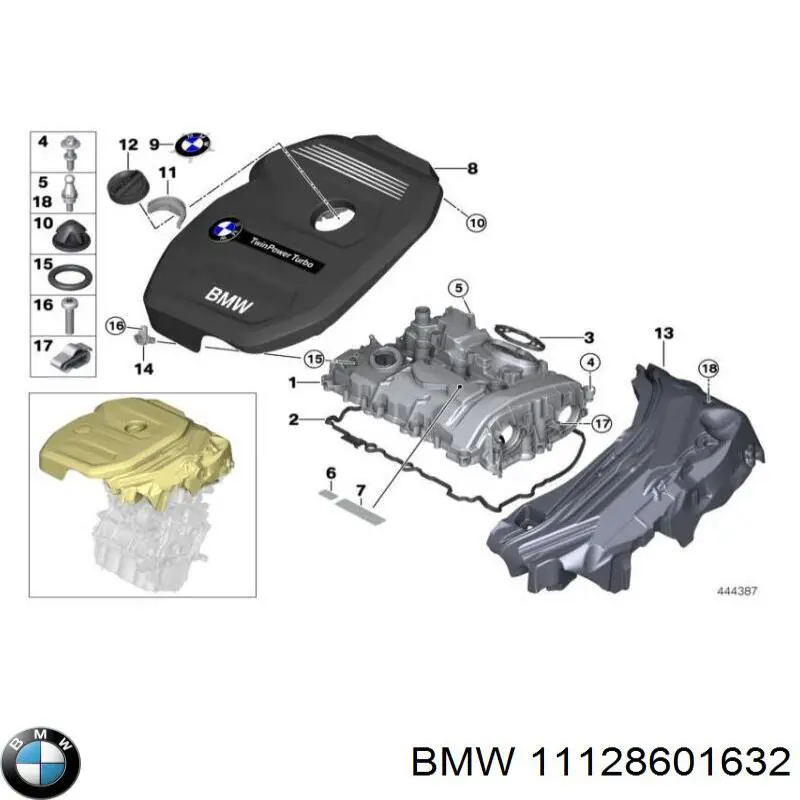  BMW 11128601632 ціна, від 50.68 USD