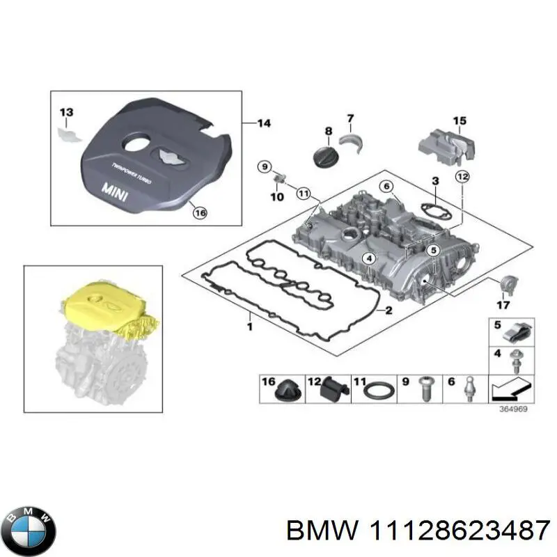  BMW 11148623487 ціна, від 19.00 USD