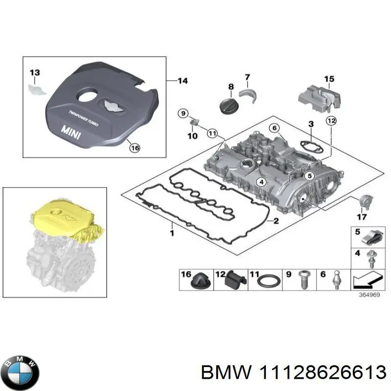  BMW 11128626613 ціна, від 38.00 USD