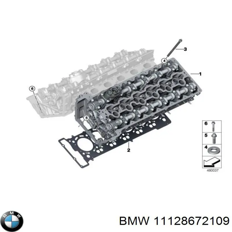 Прокладка ГБЦ BMW 11128672109 ціна, від 170.78 USD