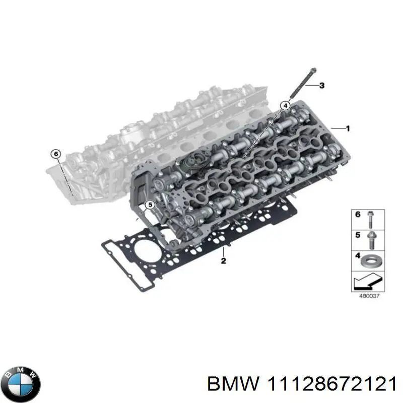 Прокладка ГБЦ BMW 11128672121 ціна, від 190.09 USD