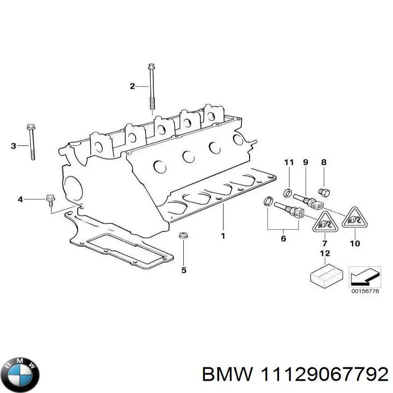 11129067792 BMW Болт кріплення головки блоку циліндрів