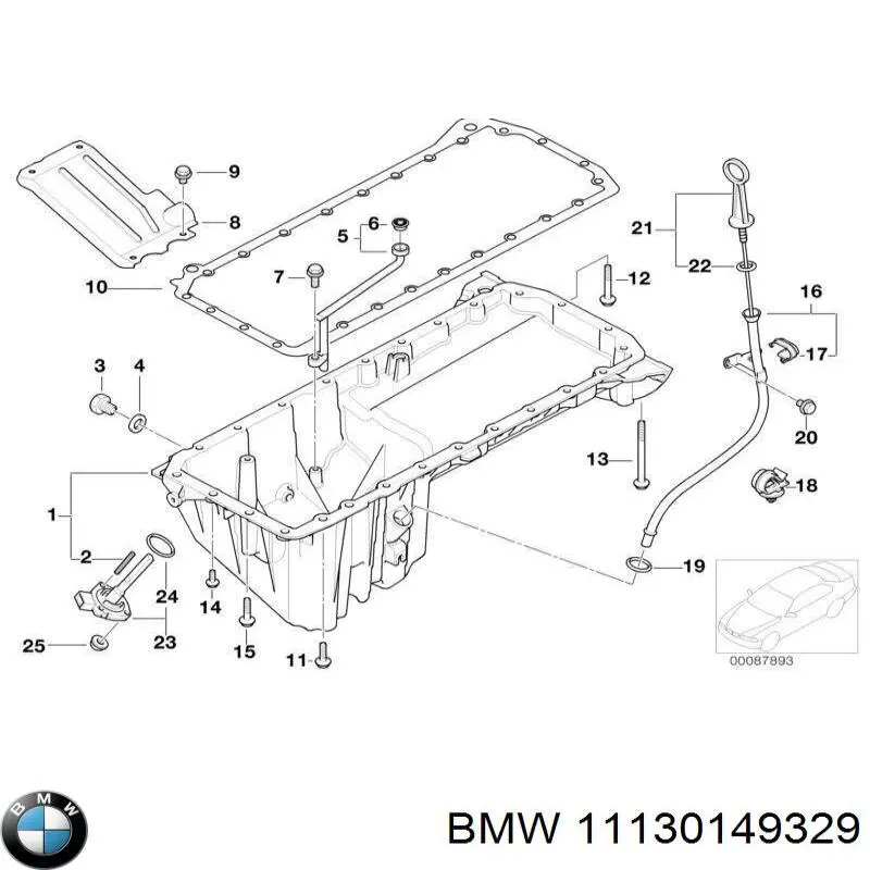 Прокадка масляного картера піддону BMW 11137788439