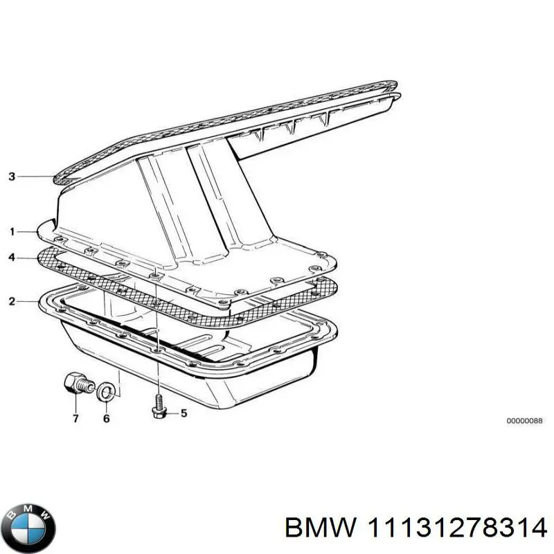11131278314 BMW Картер масляний