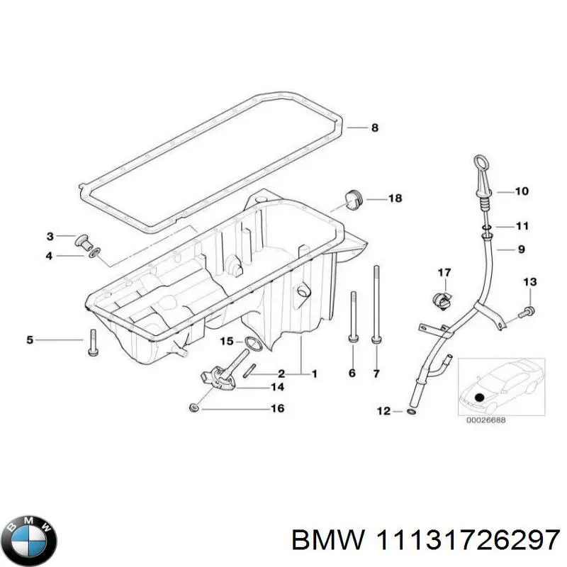 Купити 11131726297 BMW Пробка піддона двигуна