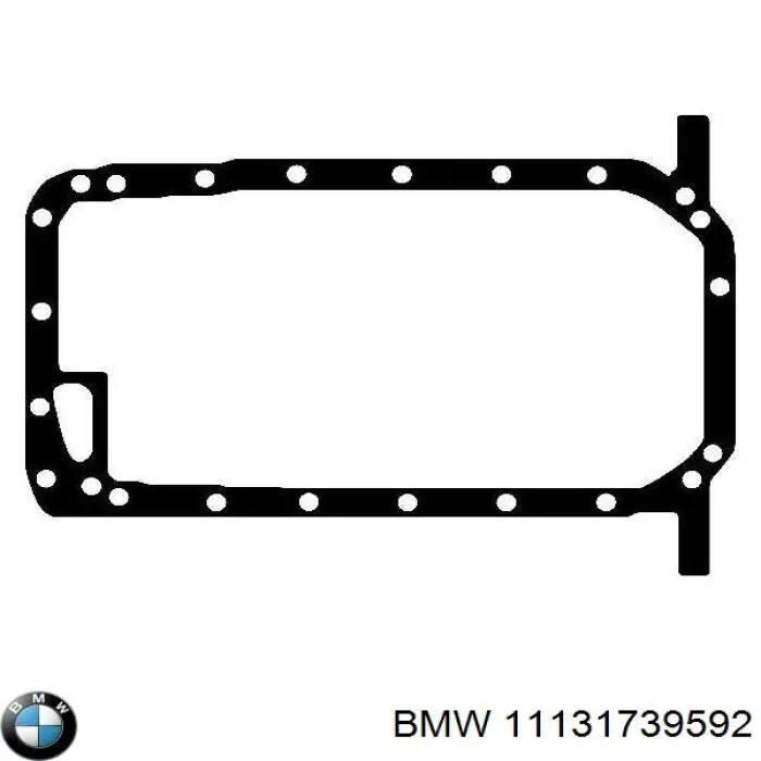 11131739592 BMW прокладка піддону картера двигуна, верхня