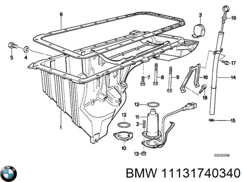 Купити 11131740340 BMW Захист двигуна