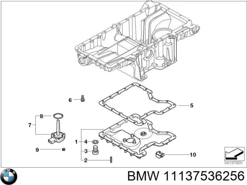 11137536256 BMW Картер масляний