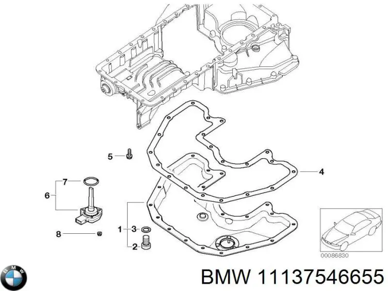 11137546655 BMW Картер масляний