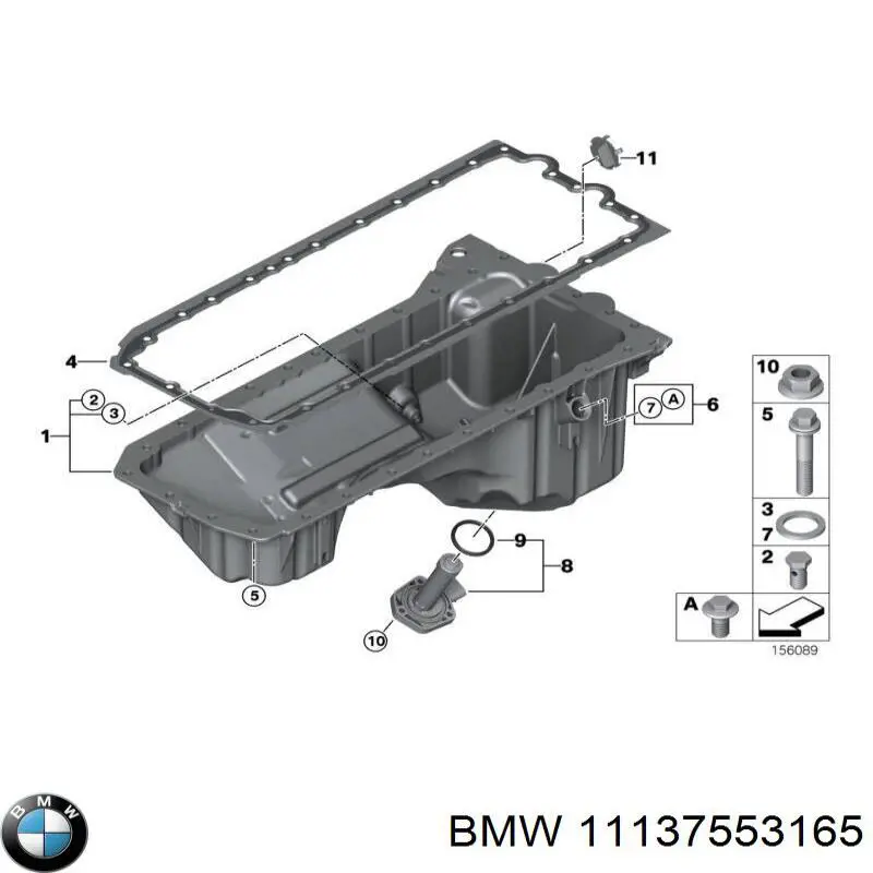 Купити 11137553165 BMW Пробка піддона двигуна