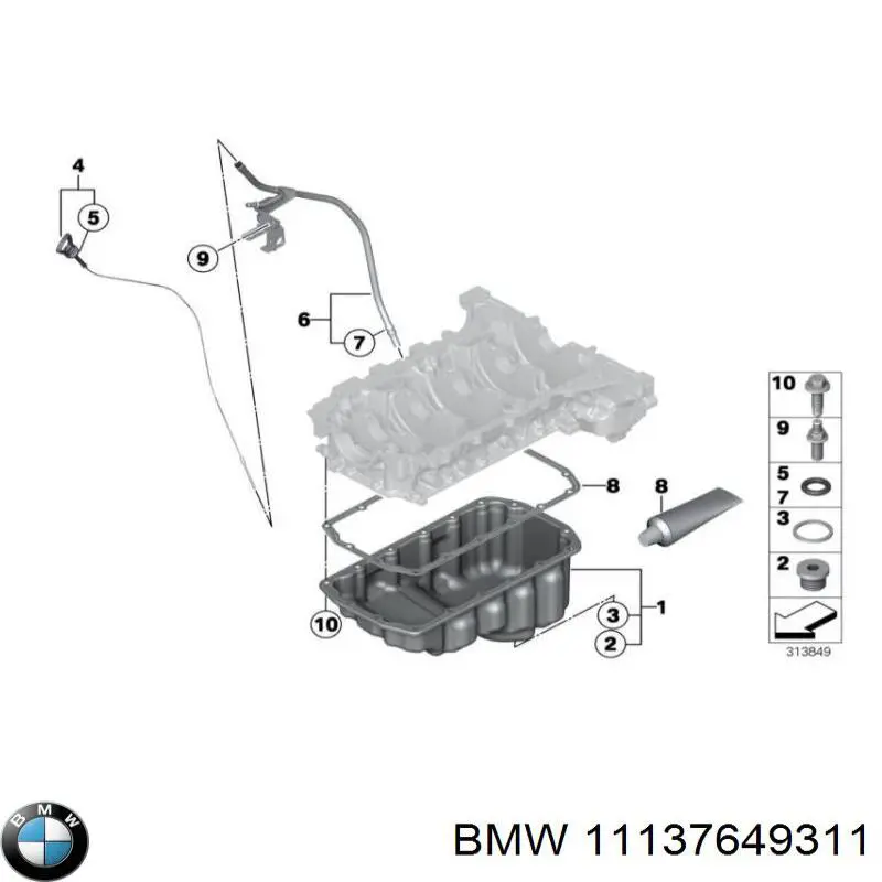 11137649311 BMW Картер масляний
