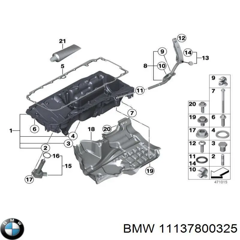 Піддон двигуна BMW 11137800325 ціна, від 939.77 USD