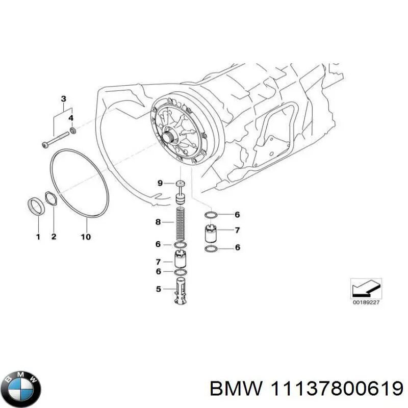 Болт головки блока циліндрів BMW 11137800619