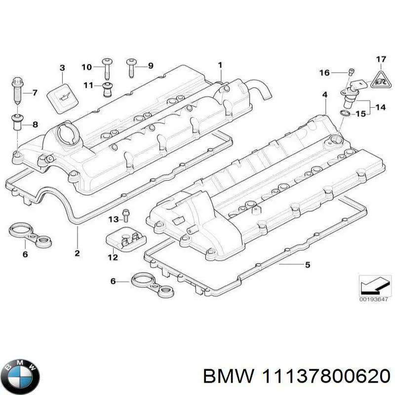 Купити 11137800620 BMW Болт гбц