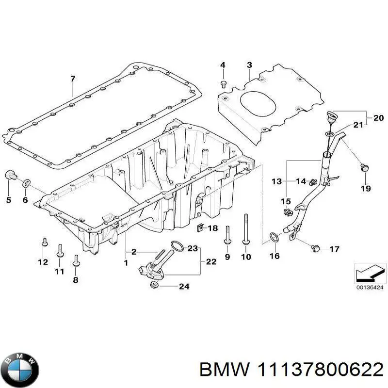 Болт ГБЦ 11137800622 BMW