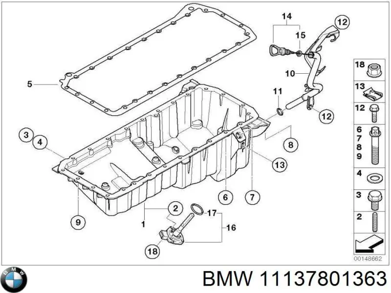 Піддон двигуна BMW 11137801363 ціна, від 717.80 USD