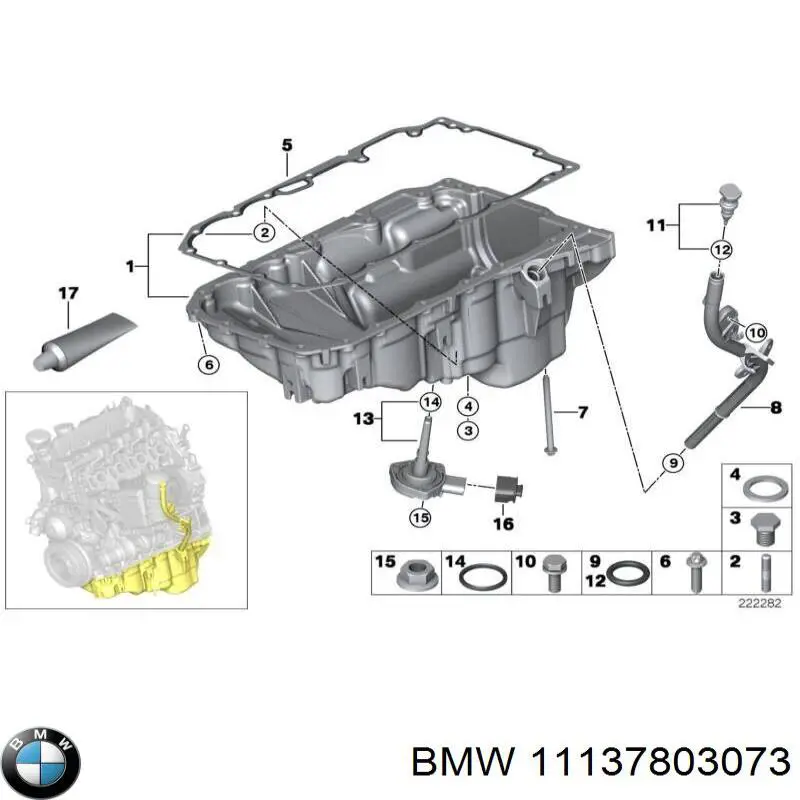 11137803073 BMW Картер масляний