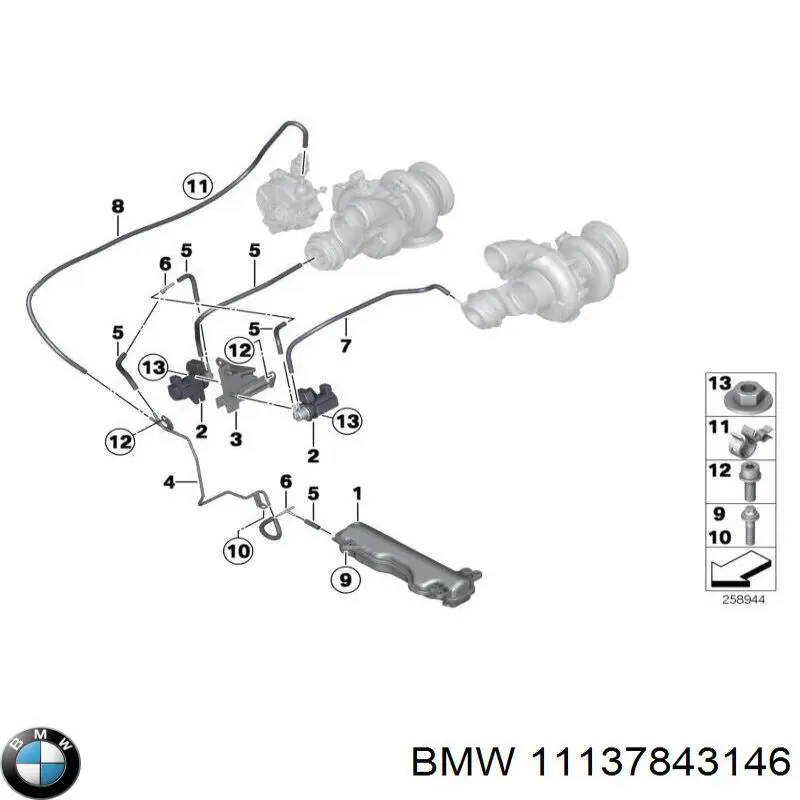 Піддон масляний картера двигуна 11137843146 BMW