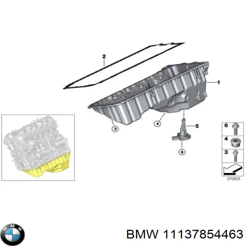 Піддон масляний картера двигуна 11137847198 BMW