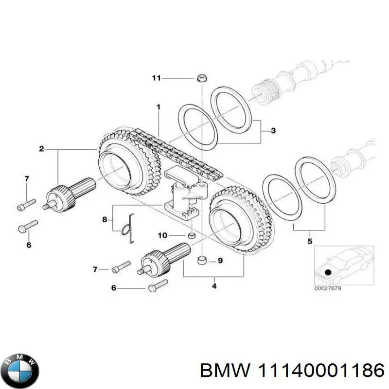 Купити 11140001186 BMW 
