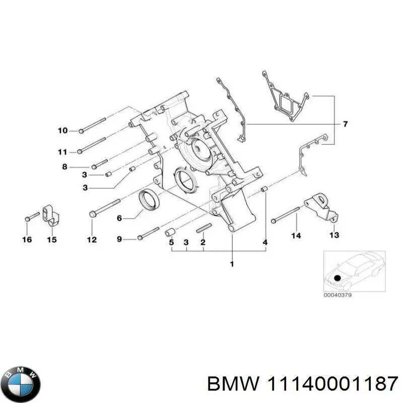 Прокладка адаптера маслянного фільтра BMW 11140001187 ціна, від 100.97 USD