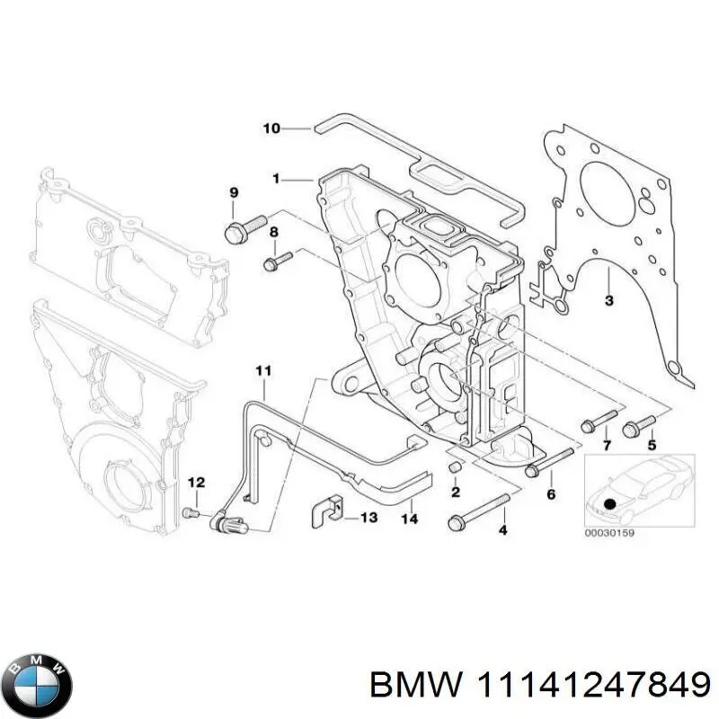 Прокладка кришки горловини, маслозаливної BMW 11141247849 ціна, від 16.84 USD