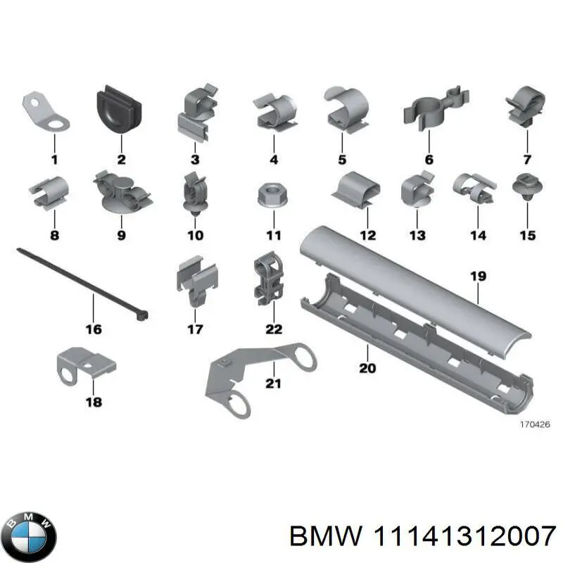 Сальник коленвала двигуна, передній BMW 11141312007 ціна, від 41.69 USD