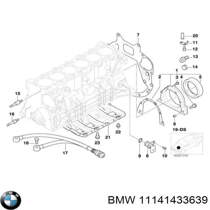 Прокладка передньої кришки двигуна, права BMW 11141433639 ціна, від 7.14 USD