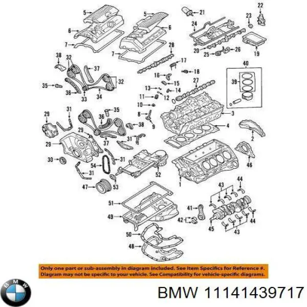 Прокладка передньої кришки двигуна, комплект на BMW 7 (E65,66)