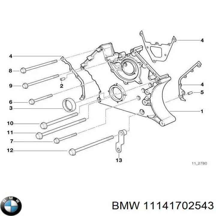 Купити 11141702543 BMW 