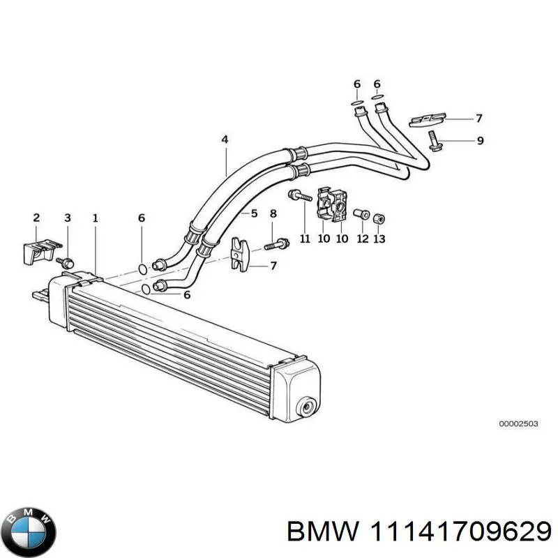 Купити 11141709629 BMW Сальник коленвала передній