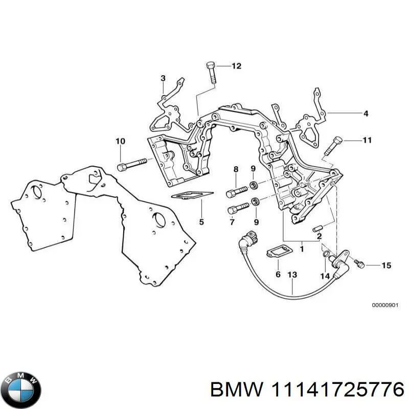 Прокладка адаптера маслянного фільтра BMW 11141725776 ціна, від 8.73 USD