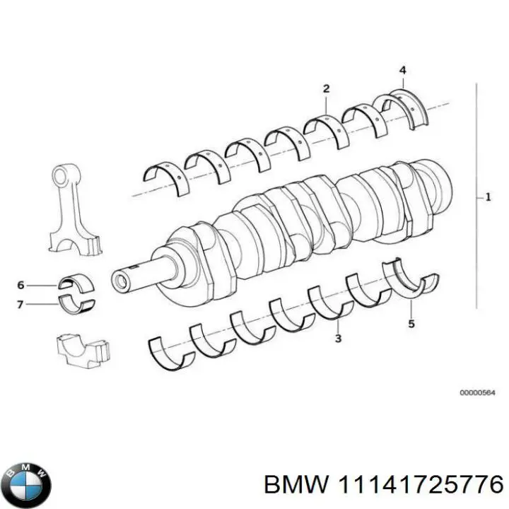 11141725776 BMW Прокладка адаптера маслянного фільтра