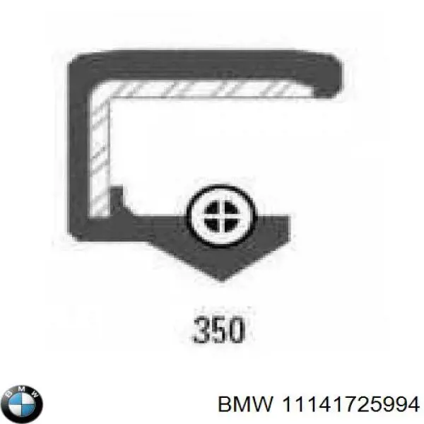 11141725994 BMW сальник колінвала двигуна, передній