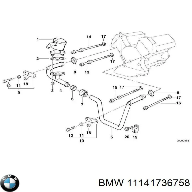 Кільце приймальні труби глушника ущільнювача BMW 11141736758 ціна, від 4.41 USD