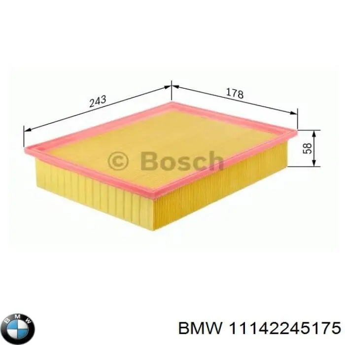 11142245175 BMW Прокладка передньої кришки двигуна