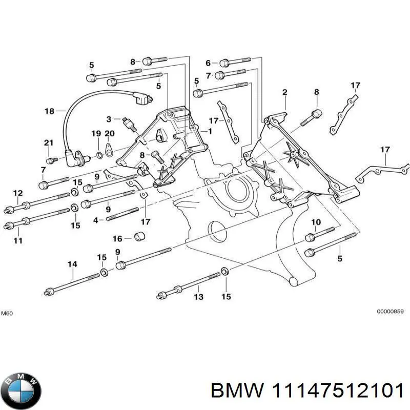 Купити 11147512101 BMW Сальник колінвала задній