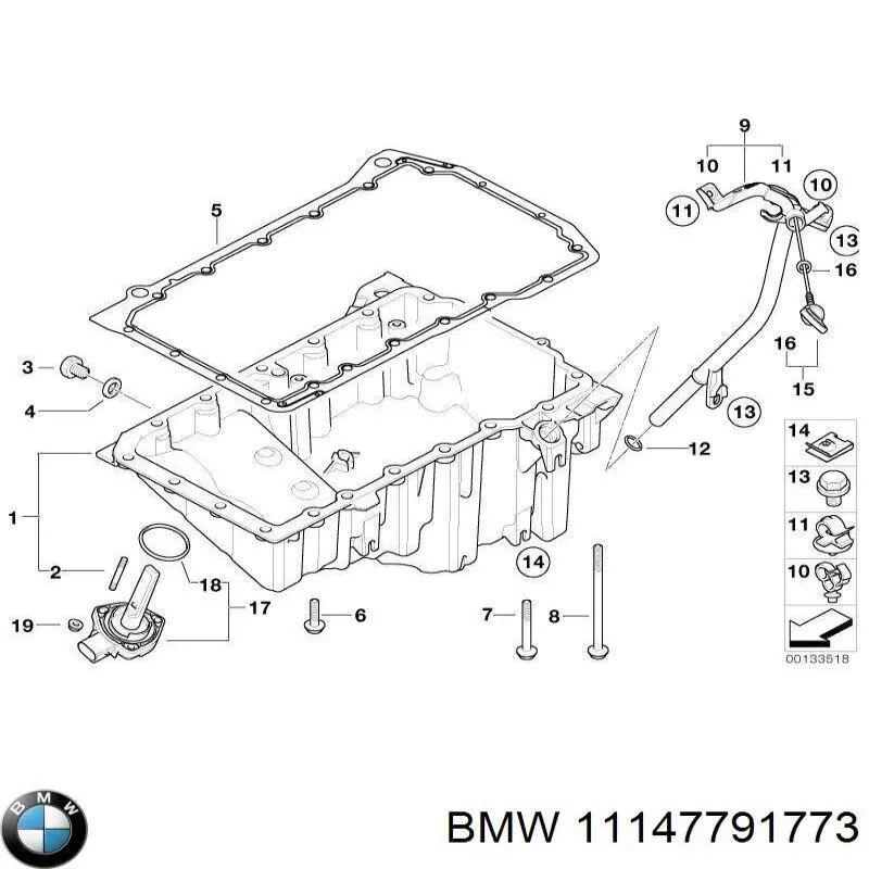  BMW 11147791773 ціна, від 12.67 USD